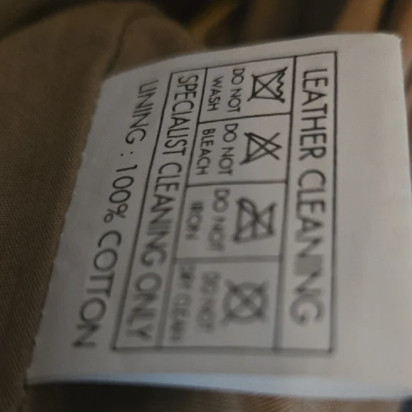 Double D Ranch Beige Leather Jacket with Blue Floral Details - Picture 8 of 16